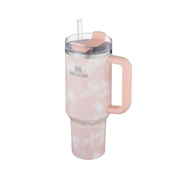 Stanley 40oz Stainless Steel H2.0 FlowState Quencher Tumbler - Peach Tie… - Picture 3 of 8